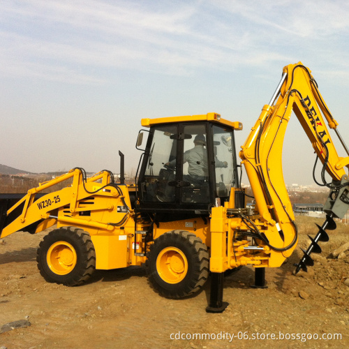 4 عجلات محرك جديد خلفي WZ30-25 Loader Backhoe مع السعر
